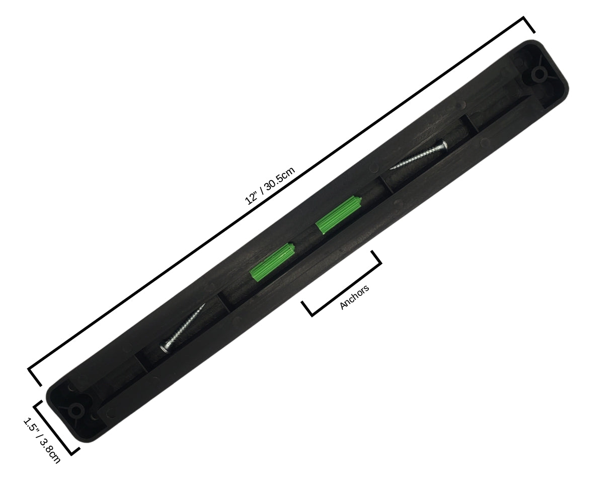 Kitchen Knife Set Kit | Green Handle & Black Magnetic Rack